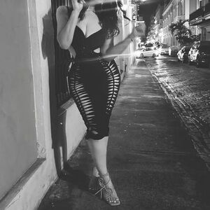 Elegant Black Cut-Out Dress